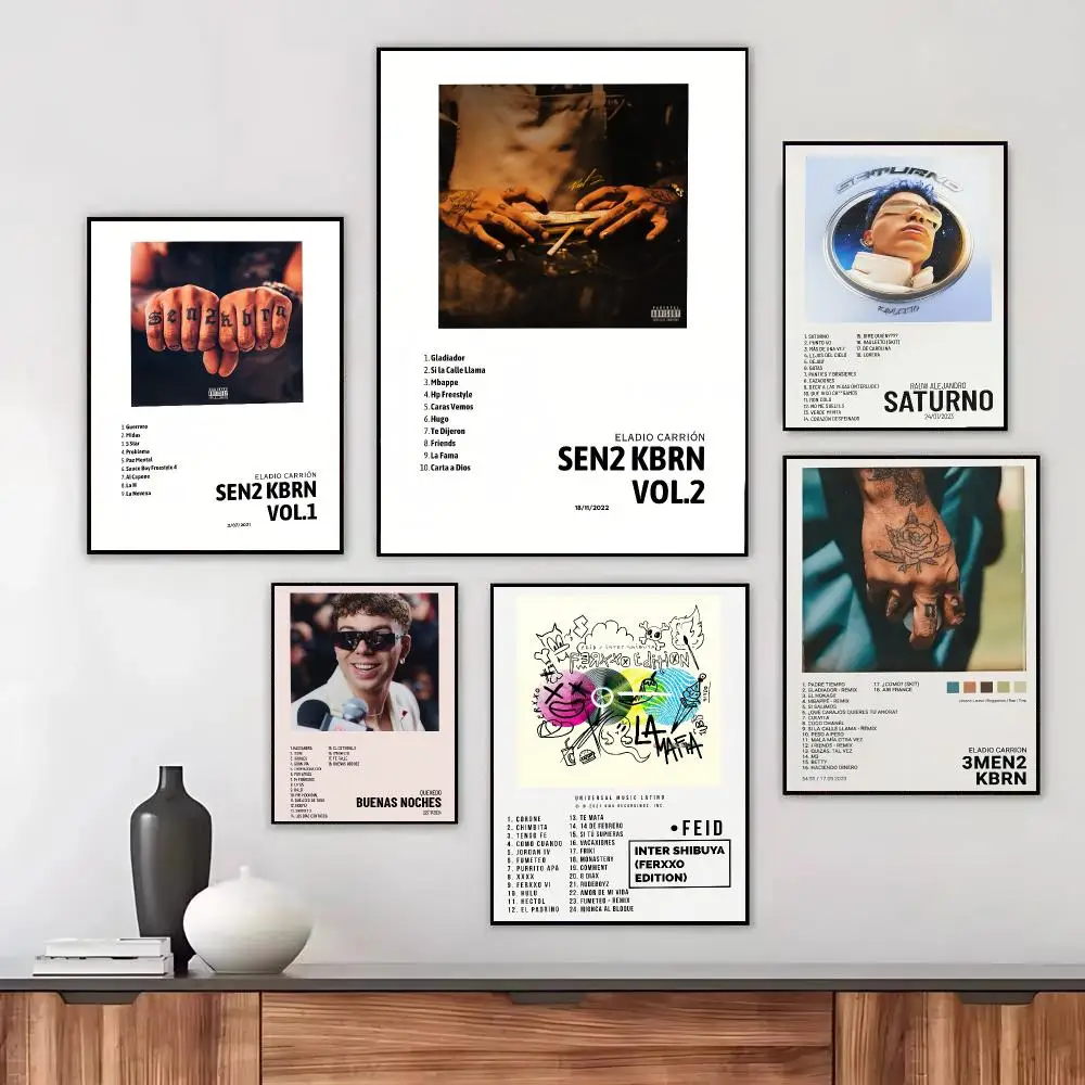 Rapper Music  Album Q-Quevedo Poster Wall Art Printed Decor Sticker Stylish Home Gift for Living Room Bedroom Corridor Cafe
