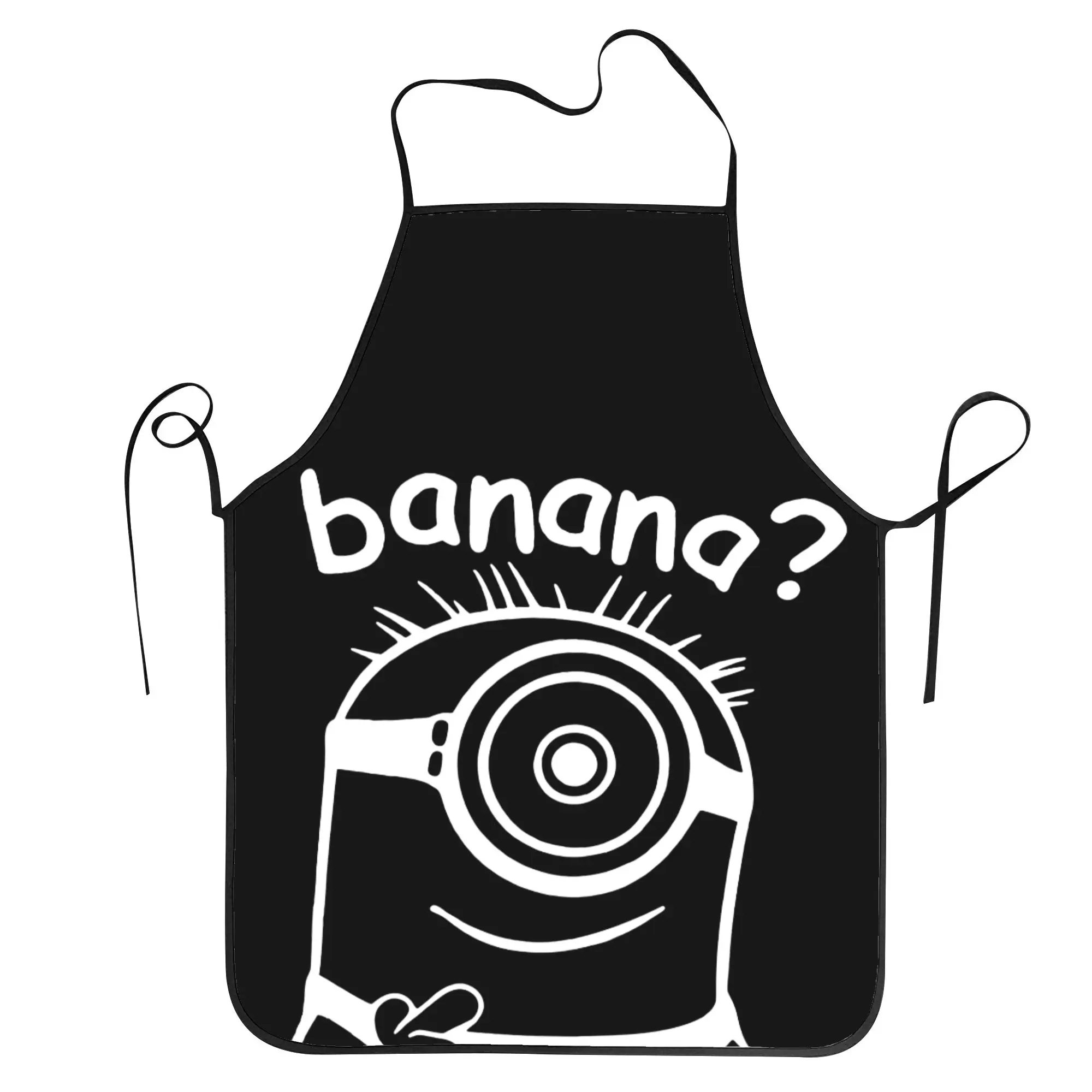 

Фартук с изображением мультяшных персонажей Миньонов, для кухни, маникюра, работы, модный, без карманов