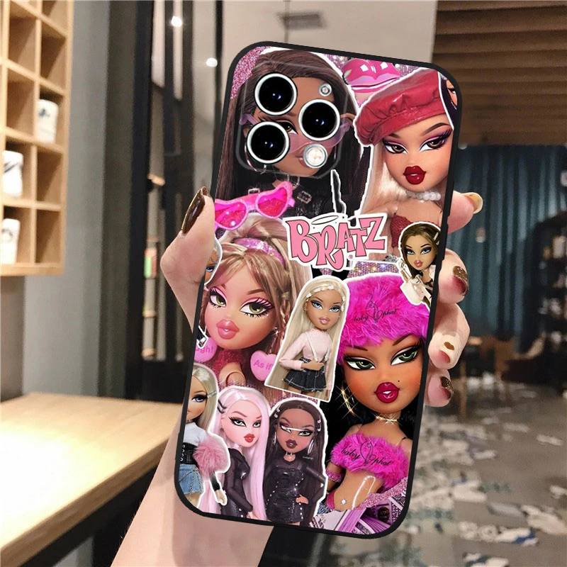 Bratz Phone Case For iphone 16 15 14 Pro Max 16 15 14 13 12 Pro 15Plus iphone 11 Shell