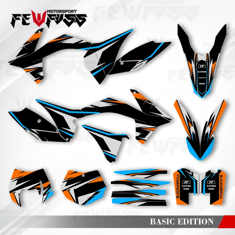 

Fewfuss Graphics Decals Stickers Motorcycle Background Custom For KTM EXC 2012 2013 SXF 2011 2012 004