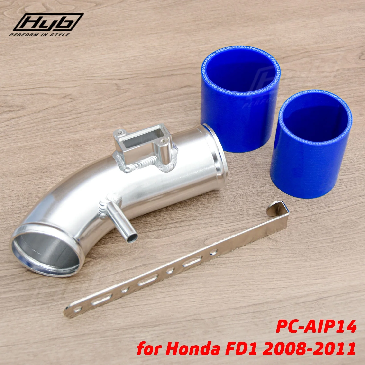 JDM سيارة تعديل كمية الأنابيب لهوندا FD1 08-11 سباق الألومنيوم كمية الأنابيب الكوع مع خرطوم السيليكون #1