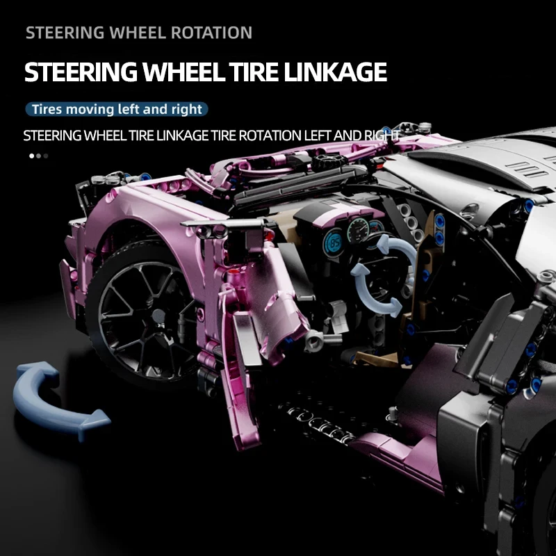 City Speed Car Building Blocks Diy Super Sports Car 1:8 Scale Model Bricks Desktop Decoration DIY Toy For Kids Birthday Gifts