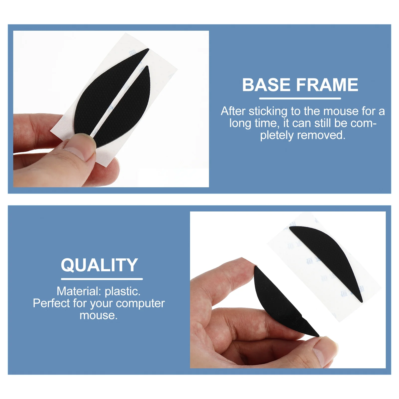 

1Pair Mouse Side Sticker for Anti-Slip Silicone Grip Tape Professional Grade Wear Resistant Reduce Wrist