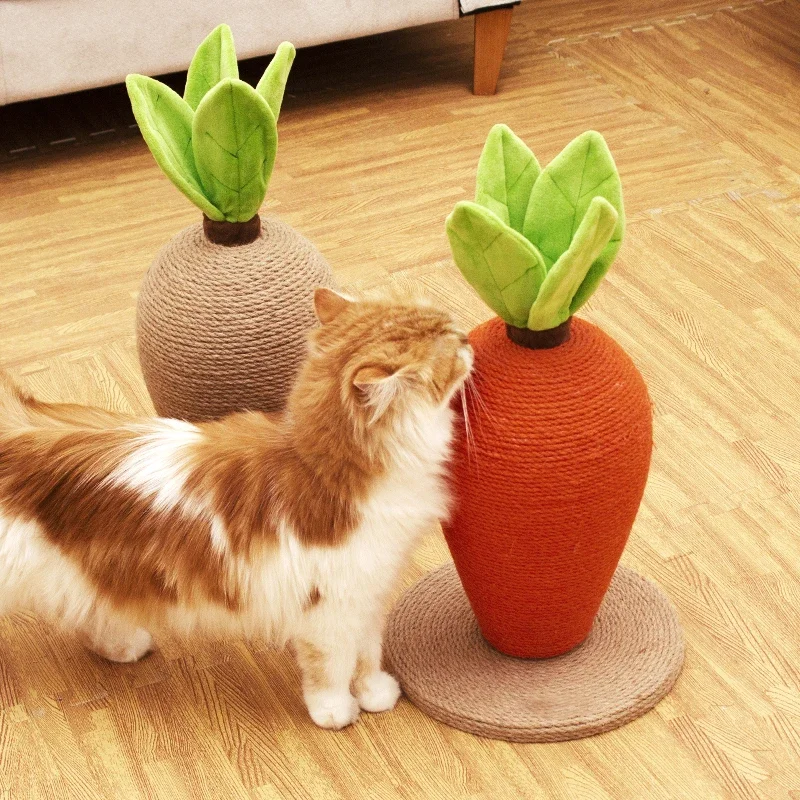 Manufacturer Wholesale Cute Carrot Shape Sisal Cat Scratcher Toys - view 4