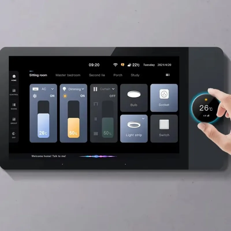 2024 Tuya 6-Inch Smart Multi-Functional Touch Screen Android Controlled Central Control For Intelligent Scenes