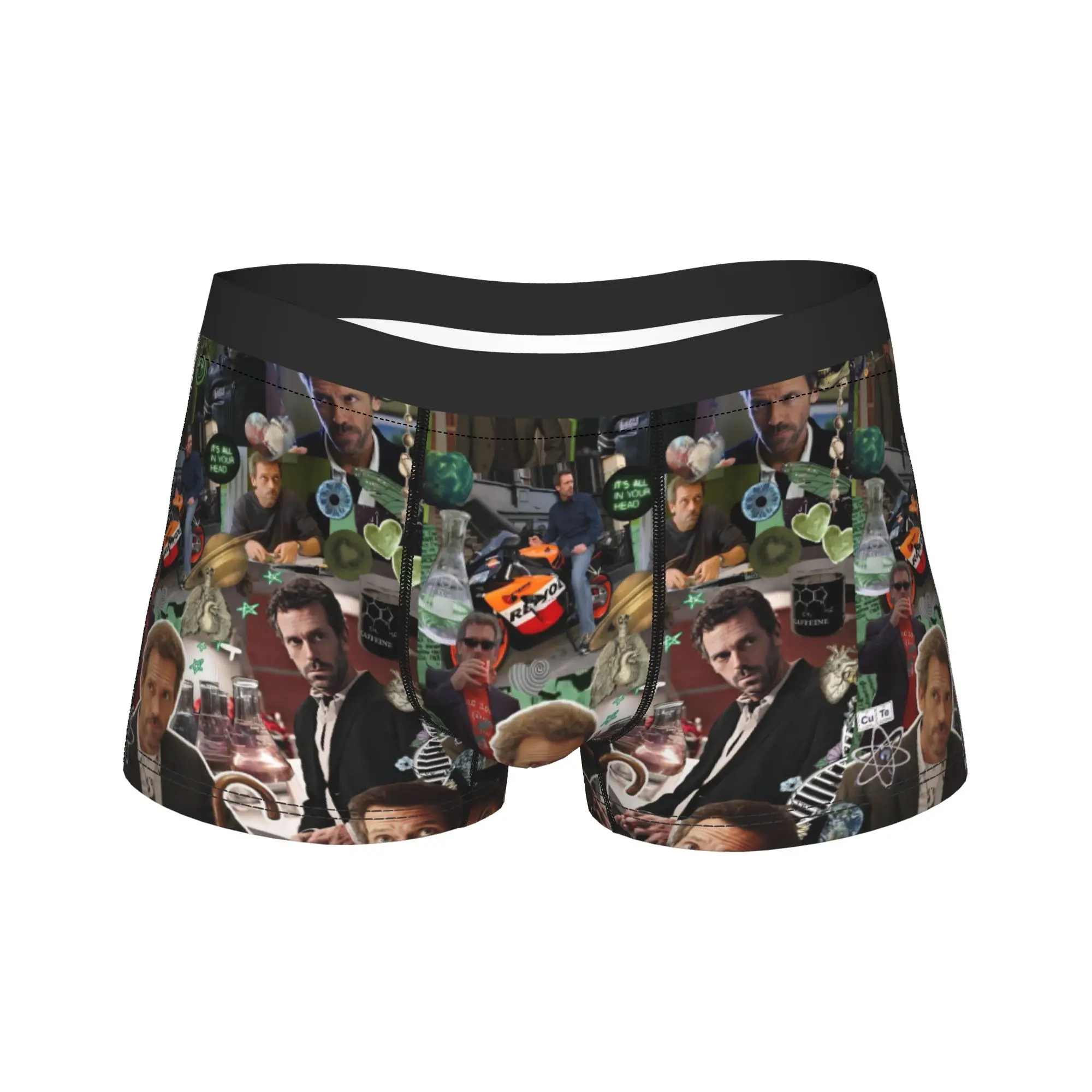 

Доктор Грегори Дом Телевизор Фото Коллаж Багаж 3D Чехол Нижнее Белье Лидер продаж Шорты с принтом Трусы Мужские трусы Большой размер 2XL