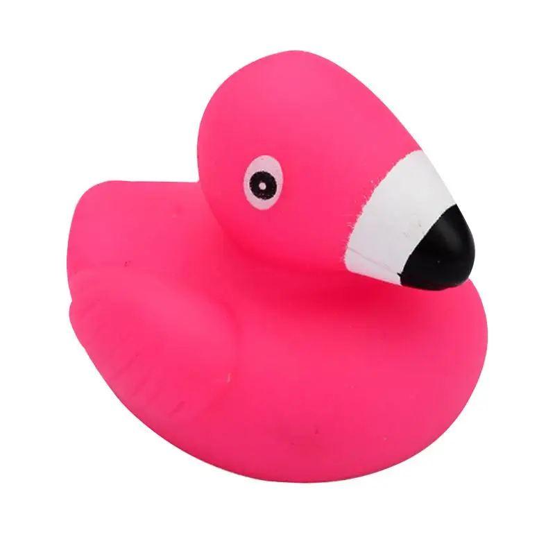 

Pink Flamingo Duck Bath Toys Lightweight & Adorable Cake Toppers Flamingo Figurines & Bath Toys For Decorating Birthday Cakes