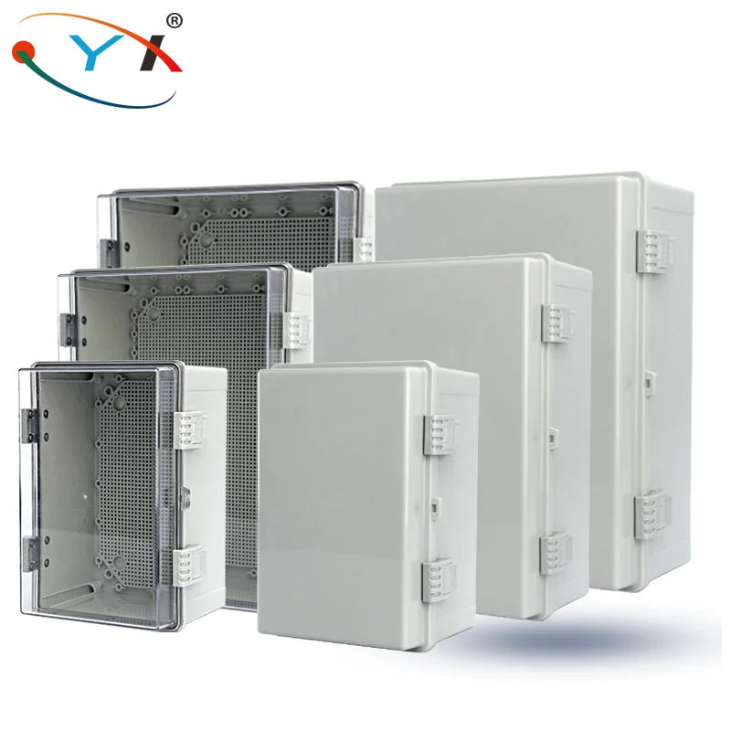 Ip66 Abs Pc Hinged Plastic Enclosure Waterproof Power Electrical Junction Box Waterproof Outdoor Plastic Box Distribution Box