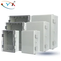 Ip66 Abs Pc Hinged Plastic Enclosure Waterproof Power Electrical Junction Box Waterproof Outdoor Plastic Box Distribution  Box