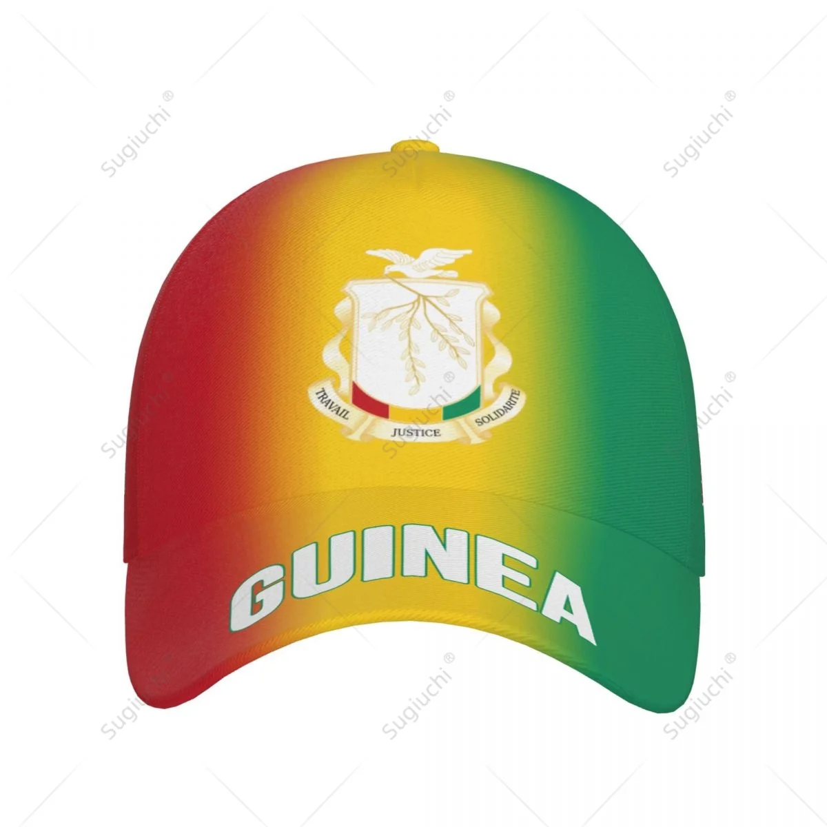 Unisex Baseball Cap Hat Guinea Flag Gradient Color 3D Printing for Tennis Outdoor Bike Bicycle Golf Baseball Sports Fans