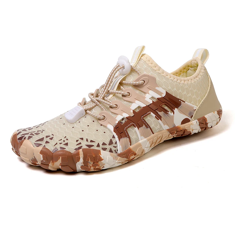 Women Water Shoes Upstream Wading Swimming Barefoot Five Fingers Aqua Shoes Colorful Beach Seaside Light Unisex Sneakers