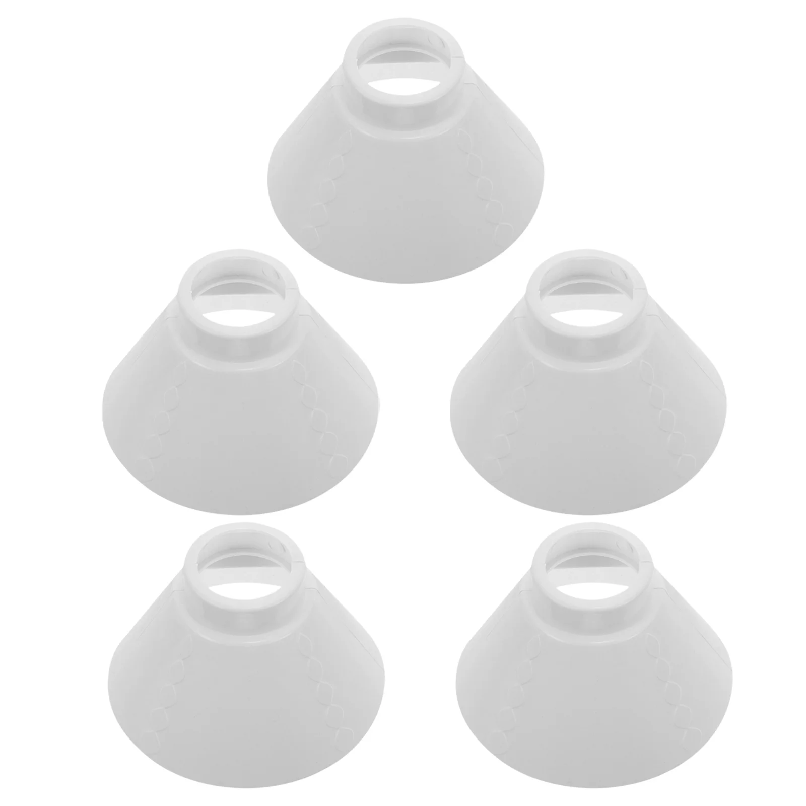 

5pcs E27 Screw Light Head Shade for Factory Ceiling Plastic Bulb Cover Industrial Lampshade Accessories Replacement