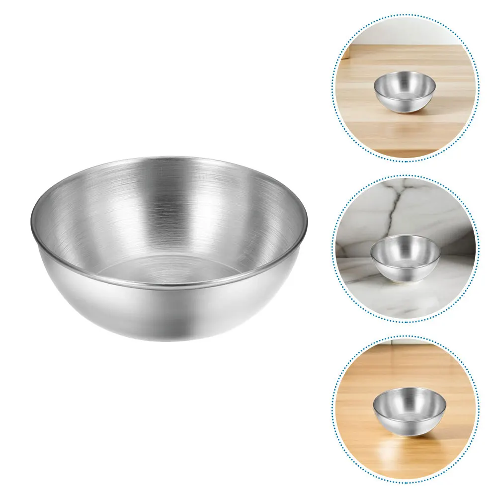 

4Pcs Stainless Steel Sauce Dipping Bowls Small Metal Appetizer Dishes Portable Easy Clean for Party Use Mini Seasoning Dishes