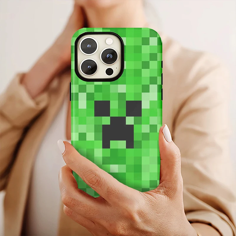 لعبة حالة الهاتف آيفون 17 16 15 14 زائد 13 12 11 برو ماكس غطاء فاخر فوندا الشارع الشهير اللبنات البلاستيكية حالات carcasa #5