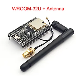 El plano posterior ESP32 se puede equipar con el módulo WIFI de WROOM-32U WROVER con la placa de desarrollo opcional de la antena 2,4G