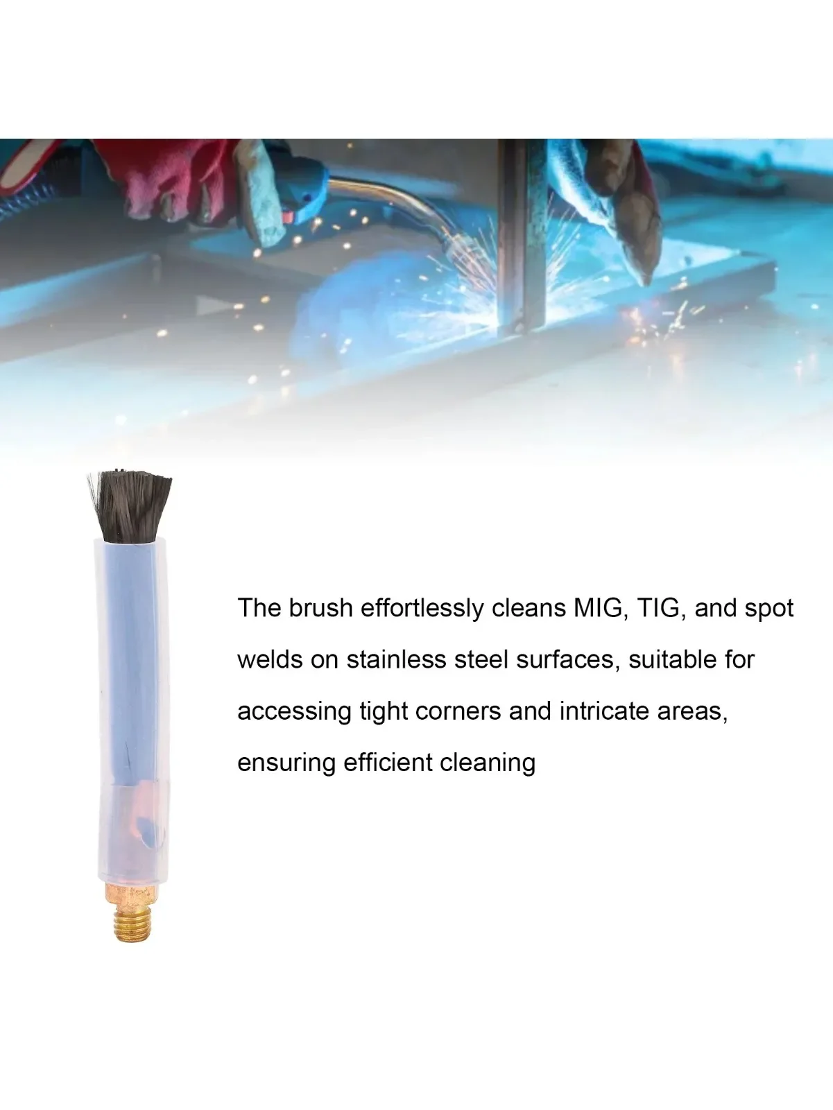 Brosses de nettoyage de perles de soudure, brosse à tête en laiton pour le traitement des joints de soudage, nettoyeur de joints, brosse de processeur de perles de soudage