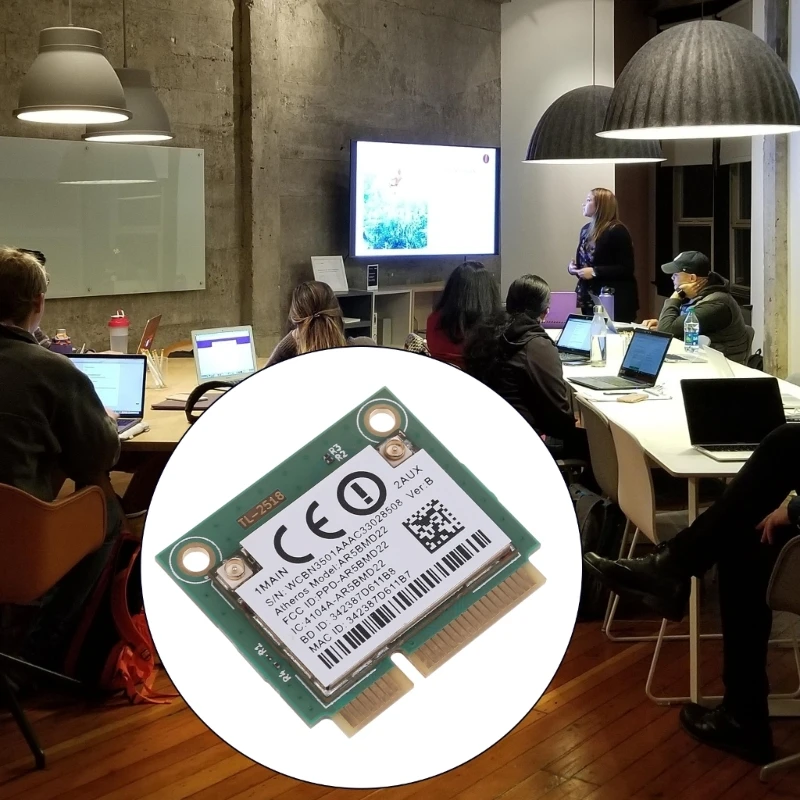 Melhore a conectividade do seu laptop com placa Wifi AR5BMD22 compatível com slot PCIE do sistema operacional Win7 Win8 Win10