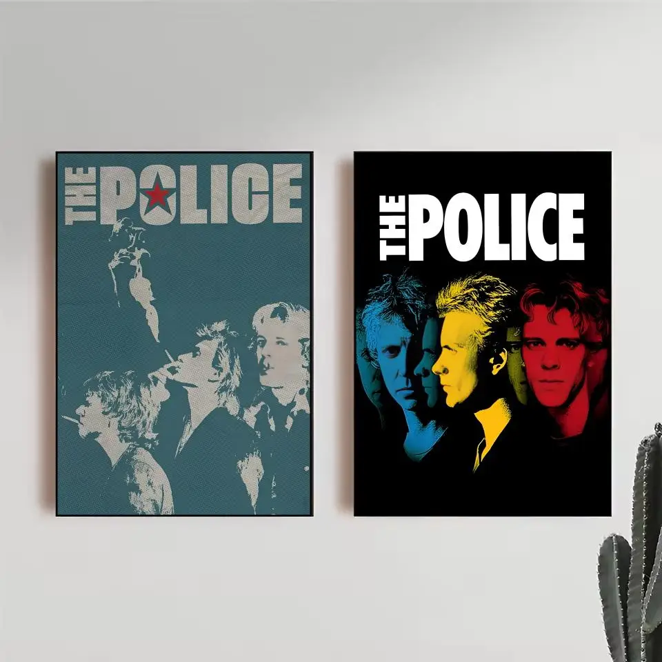 Rock Band The P-police Poster Trendy Wall Art Good Sticker Printed on PP Paper for Coffee Office Bar Decoration Best Gift