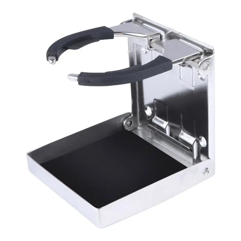 A03Z-Adjustable Folding Cup 316 Stainless Steel Drink Holder Boat Accessories Marine Boat Truck RV Accessories