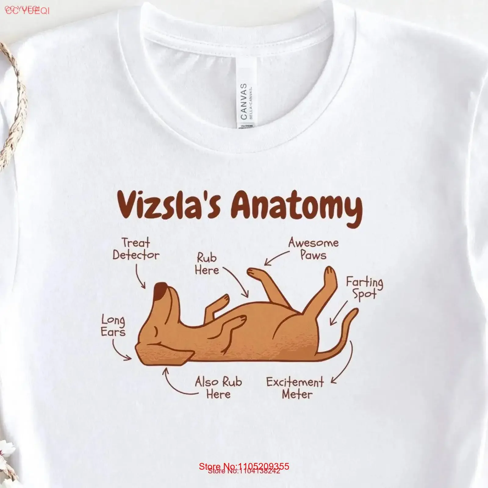 

Футболка с анатомией Vizsla, забавное животное Vizsla Lover, женская милая эстетичная винтажная стираная слегка графика, удобная, мягкая