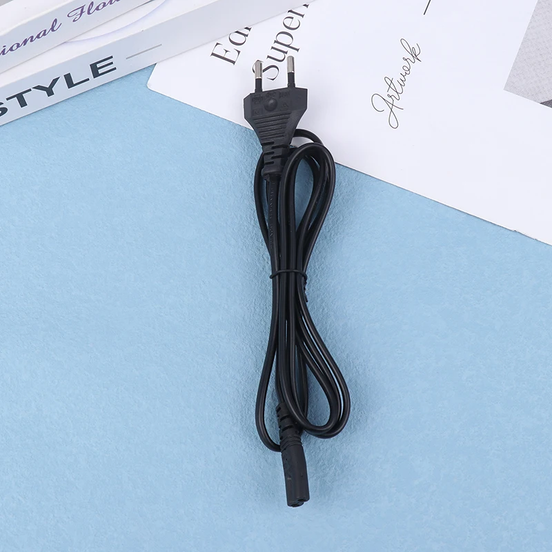 1Pc EU Power Cord EU AC Power Cable Figure 8 C7 To Euro Eu 2Pin AC Plug Power Cable Cord For PS4 XBOX PS5 Power Cord