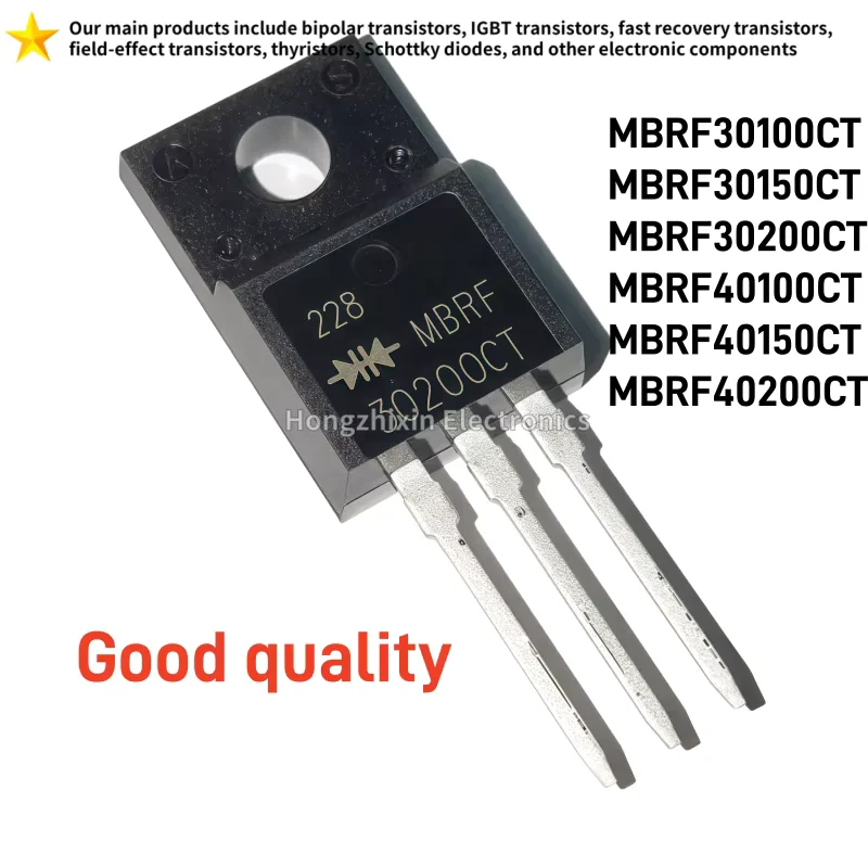 10PCS NEW MBRF30100CT MBRF30150CT MBRF30200CT MBRF40100CT MBRF40150CT MBRF40200CT TO-220F