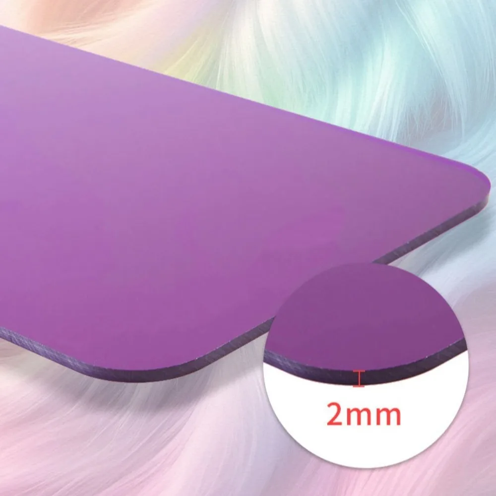 Portable Hair Coloring Board Professional Balayage Board Hair Coloring Dyeing Board Translucen Thick Hair Dyeing Board Plate