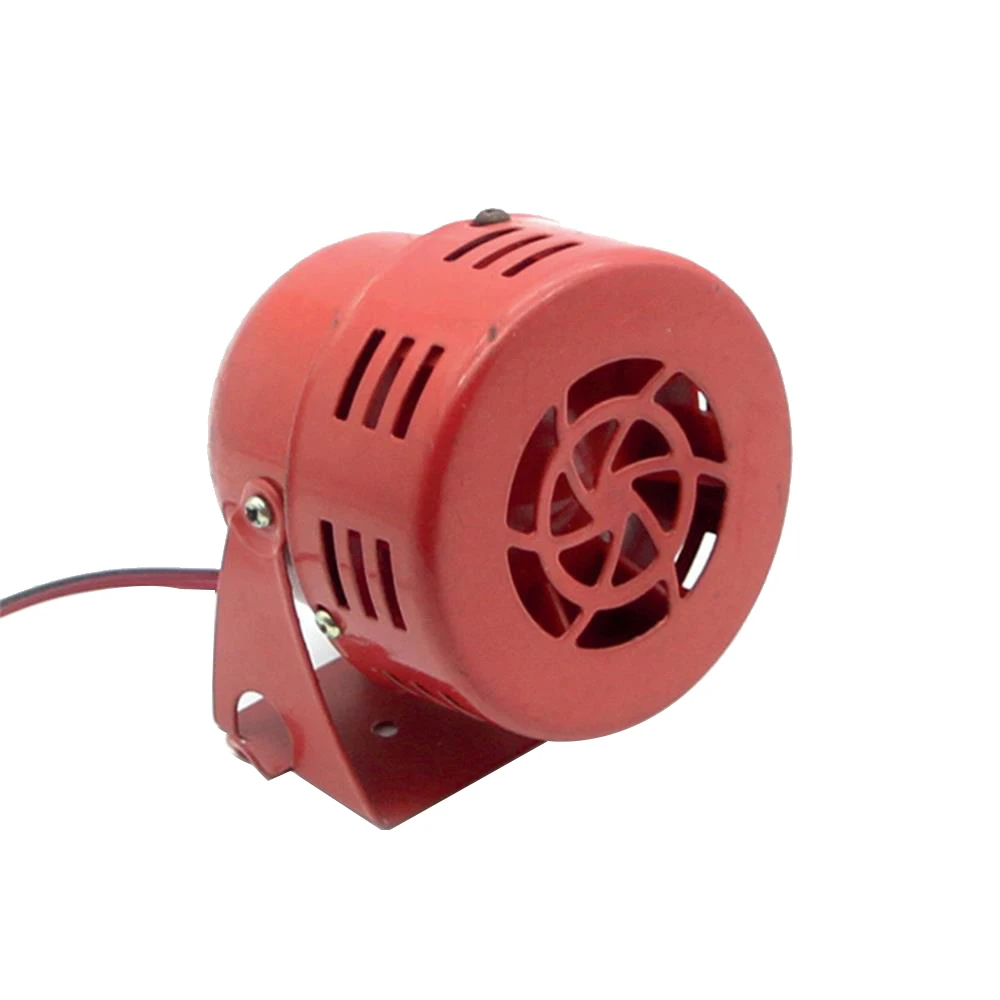 Car Truck Sound Electric Motor Driven compressed air horn Loudly Siren Horn 110dB Red Air Raid Siren Horn Speaker Alarm for Car