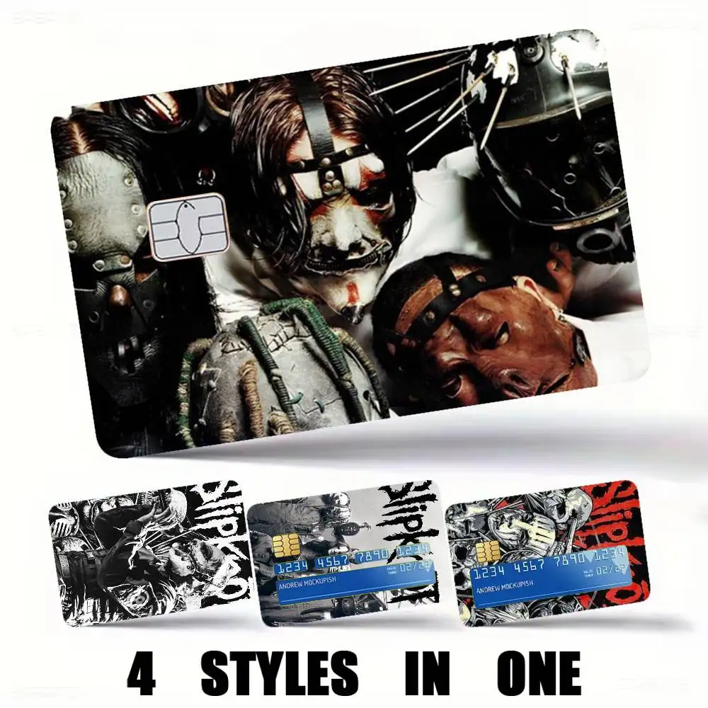 Band-d Cool-l SlipknotS Credit Card HD Stickers Premium matte film effectively prevents fingerprints and daily abrasion.