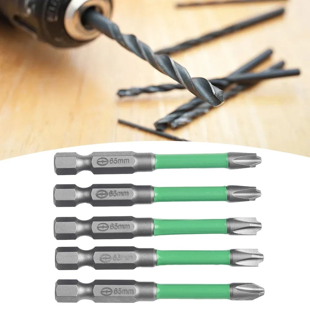 

5 Pcs Screwdriver Bits 65/110mm Magnetic Special Slotted Cross Head For Electrician FPH2 Socket Switch Repairing Hand Tools