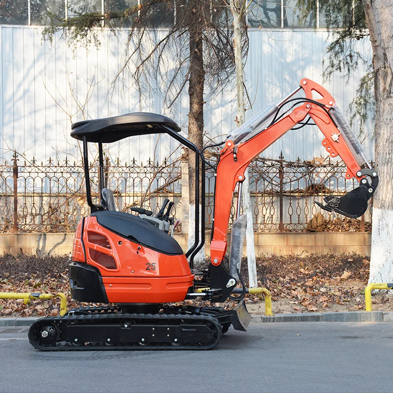 Escavatore cingolato Ingegneria Piccolo escavatore Mini escavatore da 2,5 tonnellate Mini escavatore personalizzato Scavatore personalizzato