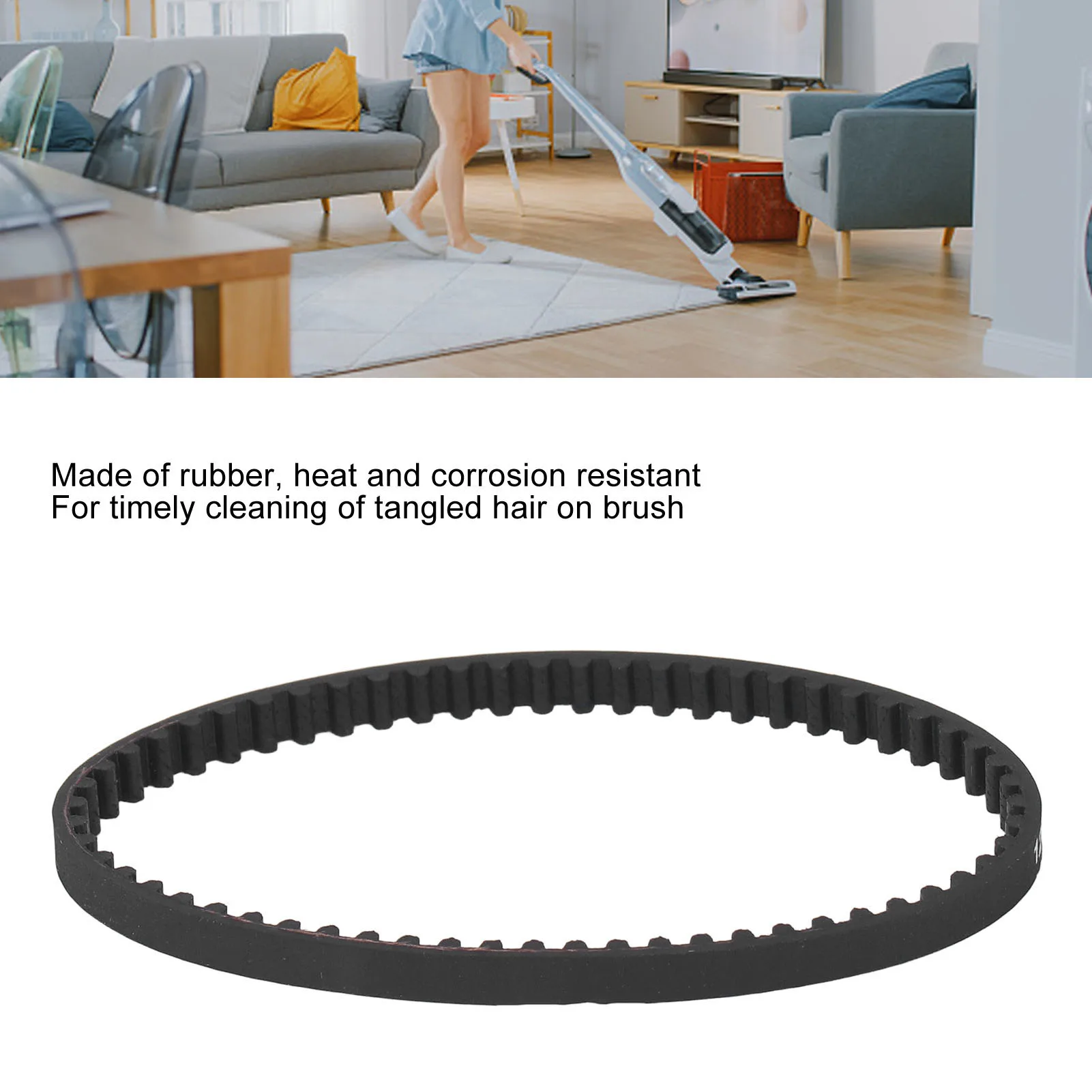 143FFJ Rubber Belt Replacement for Bissell NV70/NV22 Pet Hair Power Brush Handheld Turbo Brush Drive Belt - USA Stock