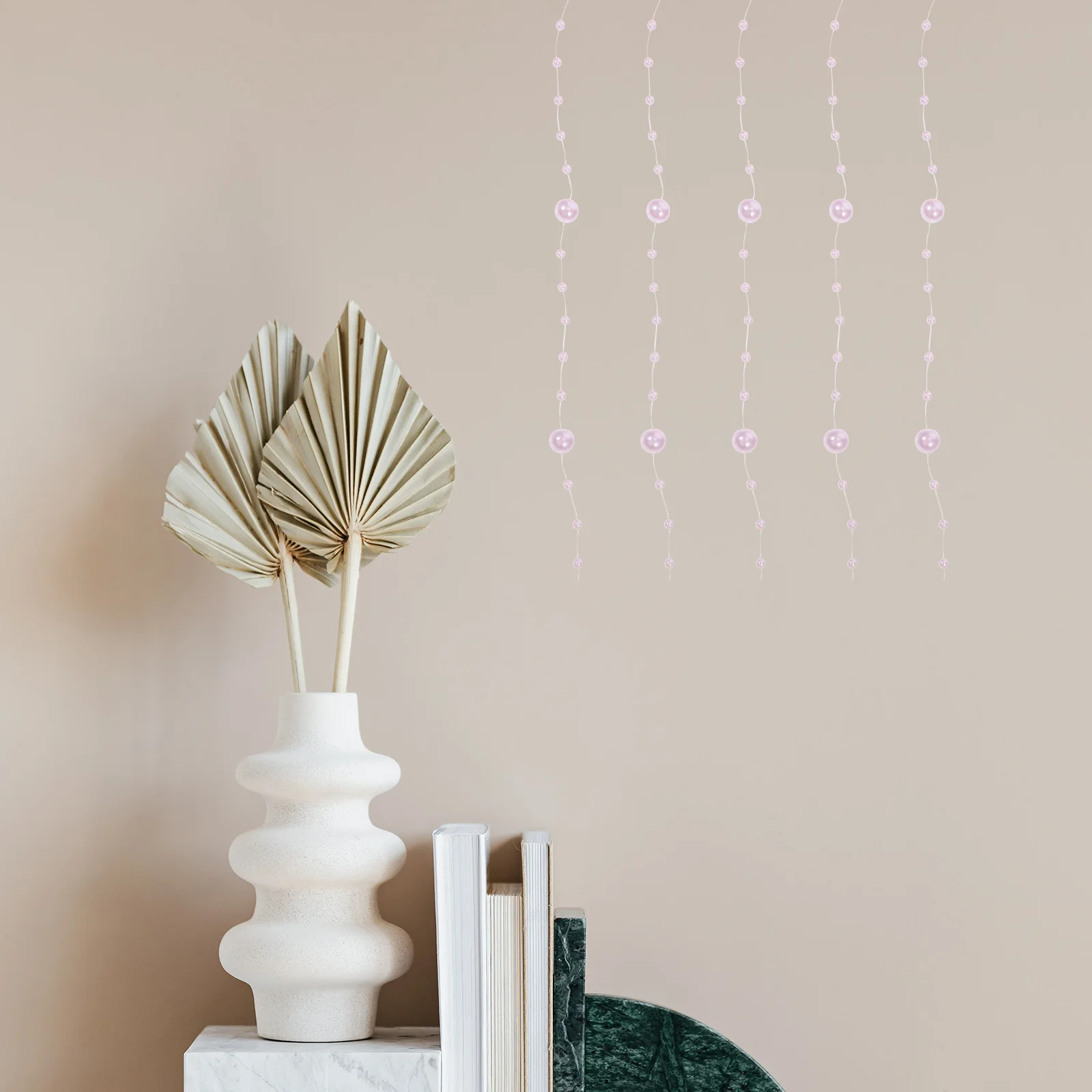 

2 Rolls Plastic Resin Strings Beaded Bouquets For Diy Crafts Wedding Party Decor Pearl Strings Artificial Pearl Bouquets Pearls