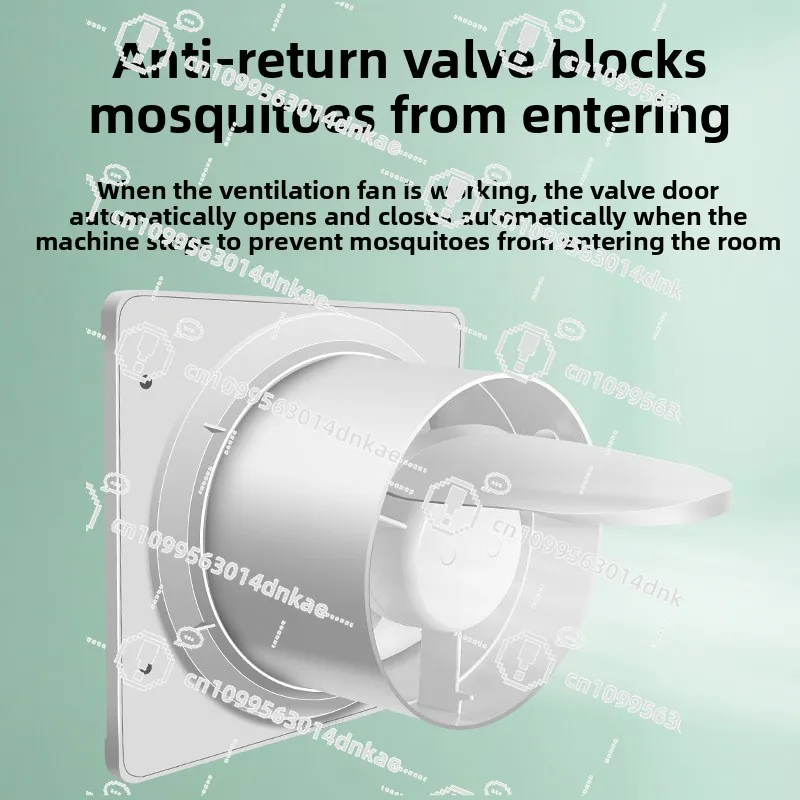 Exhaust Toilet Wall Window Ventilation Kitchen Household Toilet Exhaust Fan Bathroom Exhaust Fan Strong Mute