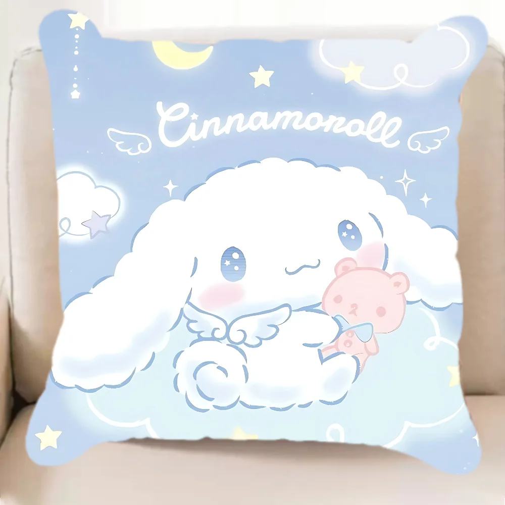 MINISO Cute C-Cinnamoroll Pillow Case Elegant Couple Home Living Room Bedroom Decorative Rectangle Pillowcase Sofa Cushion Cover