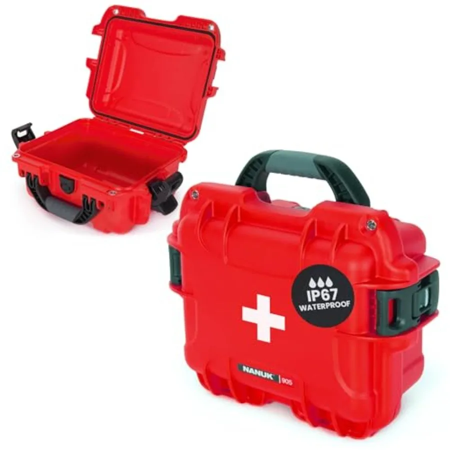

905 Waterproof First Aid Case Empty Durable Medical First Aid Organizer Case IP67-Rated Dustproof Impact-Resistant and Floats 9