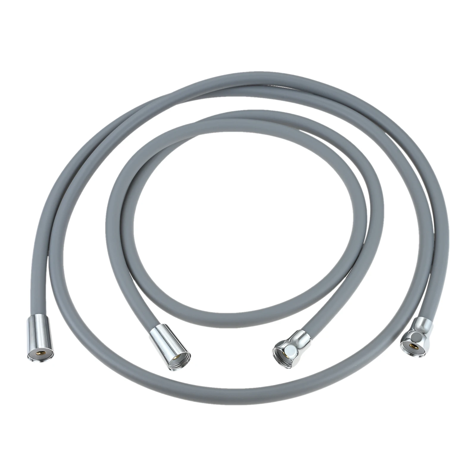 1Pc 59/79 Inch Handheld Silicone Shower Hose Gray/black/white with Two Washers Fits for Filling Fish Tanks,cleaning Baby Diapers