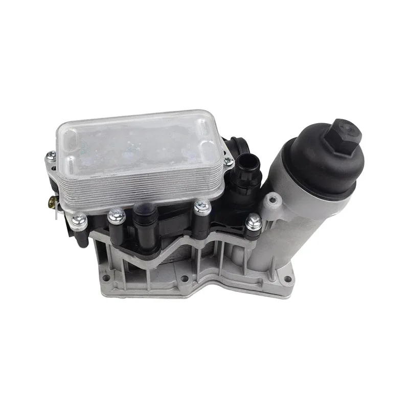 Aluminum Engine Oil Cooler Oil Filter Housing Radiator Module 11428507697 For BMW X1 X3 X5 N47 N57 F15 F20 F25 320d 520d 530 730