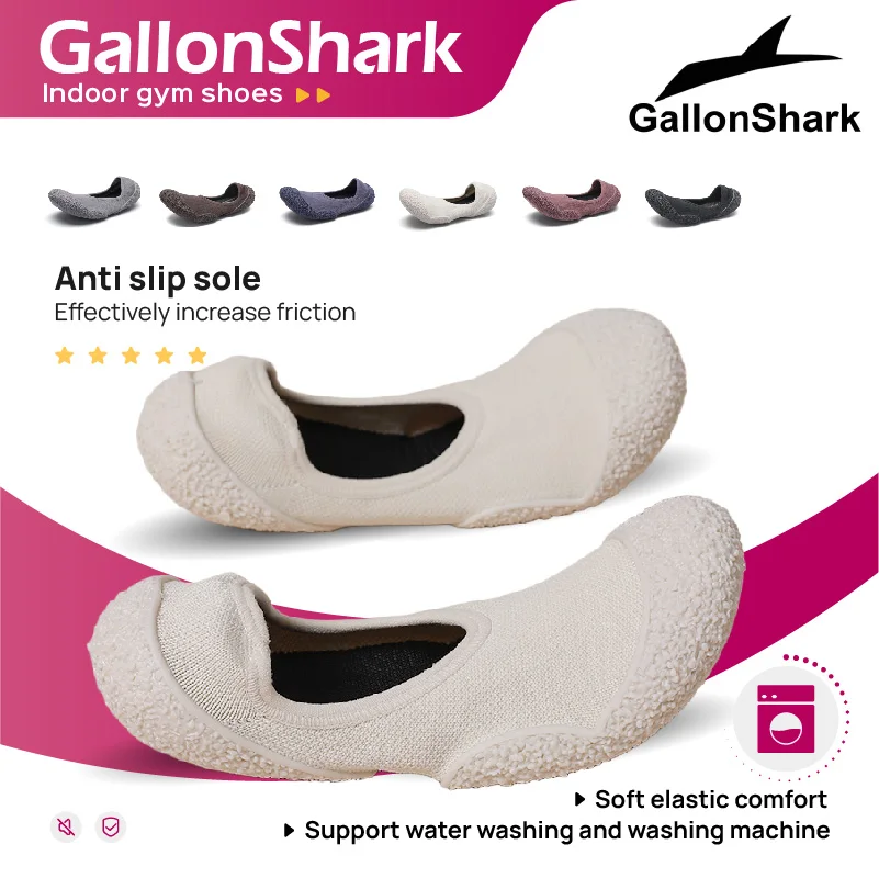 Indoor sports shoes, fitness jumping shoes, yoga Pilates, lightweight and breathable thin soled shoes