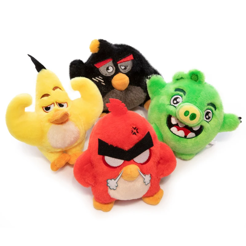 Angry Bird Plush Toy Soft Stuffed Animal Assorted Characters Red Yellow Blue Green Pig Bird Monkey Duck Doll Holiday Gifts