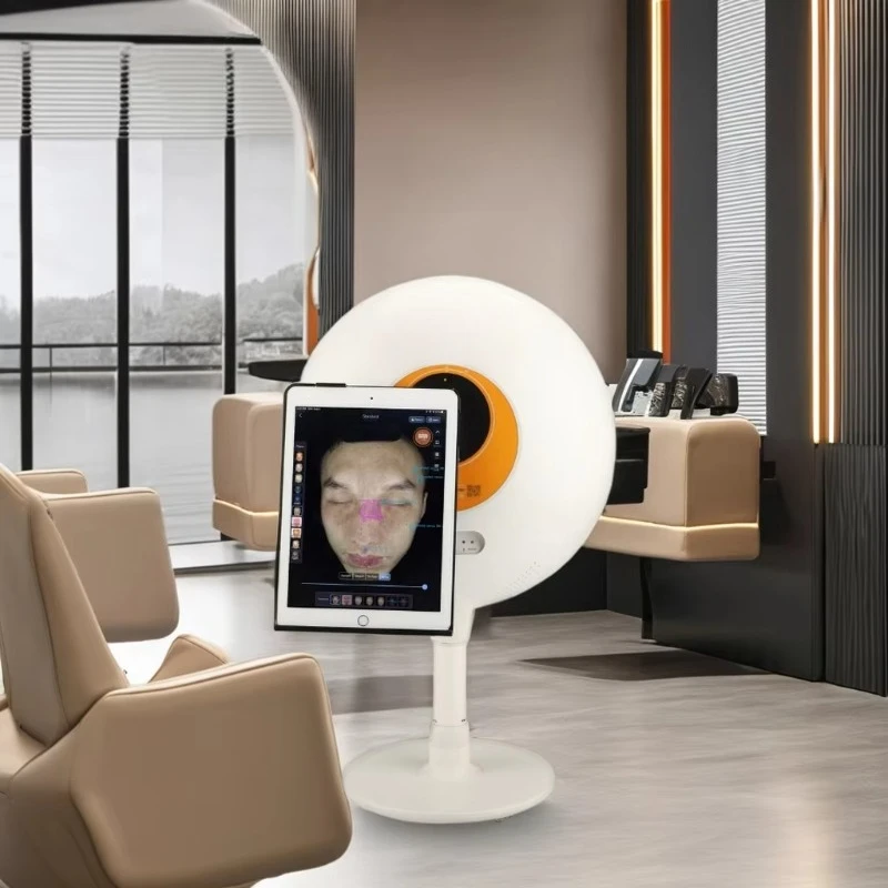 2024 New Design 3D Facial Skin Scanner Machine Home Spa Beauty Salon Skin Analyzer with EU US JP IT ZA Plug Types