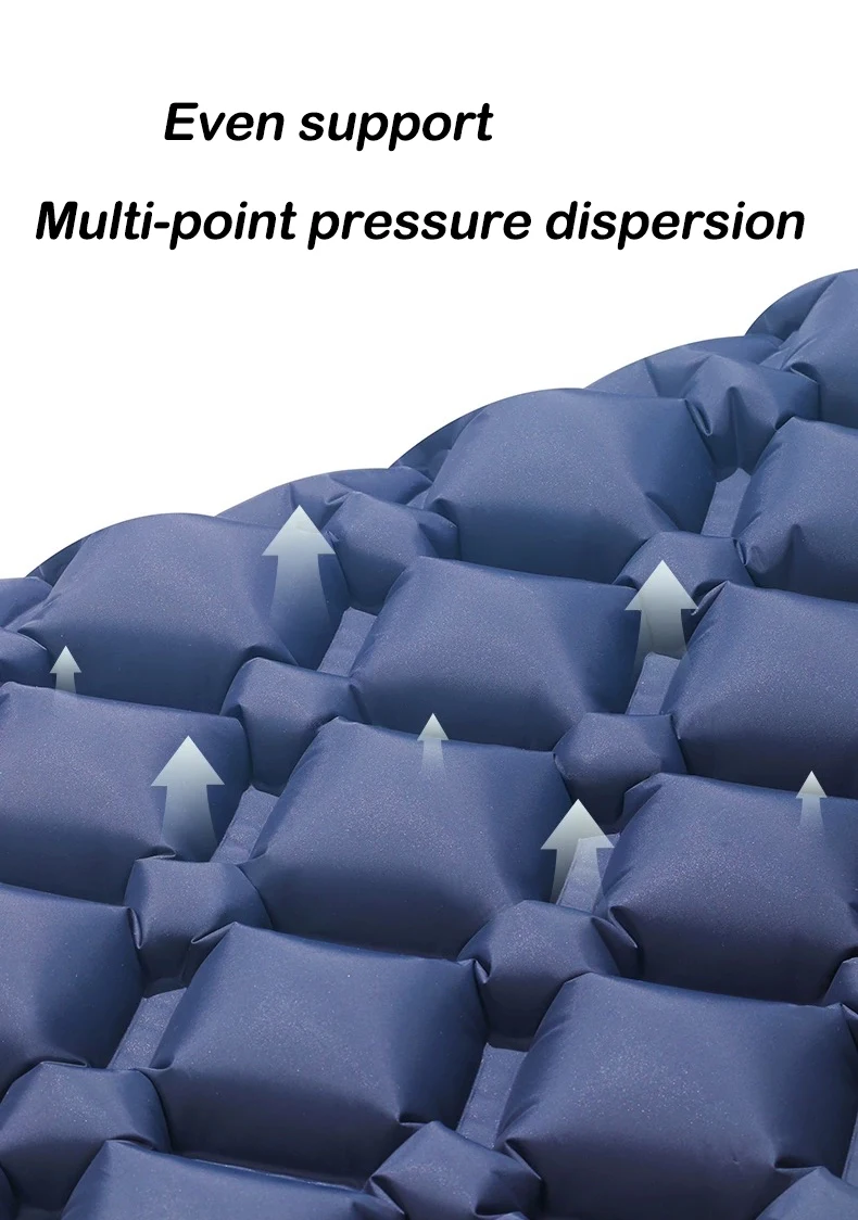 التخييم في الهواء الطلق مزدوج نفخ فراش اضافية واسعة وسادة النوم خفيفة سرير قابل للطي بساط نوم سيارة السفر حصيرة #3