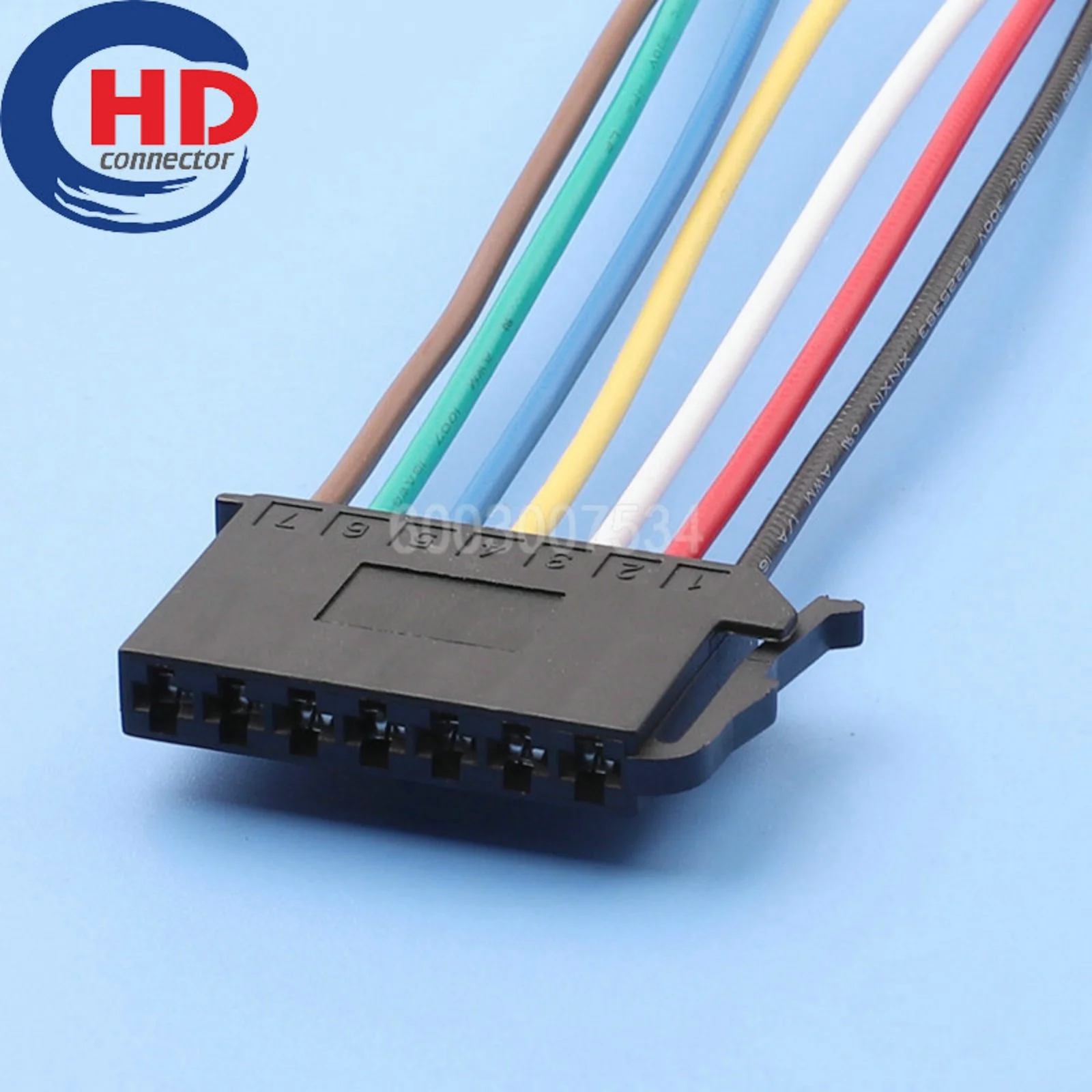 7 Pin Connector Unsealed 2.8mm Series Female Connector Cable Plug Motorcycle Electrical Harnesses Wiring Harness