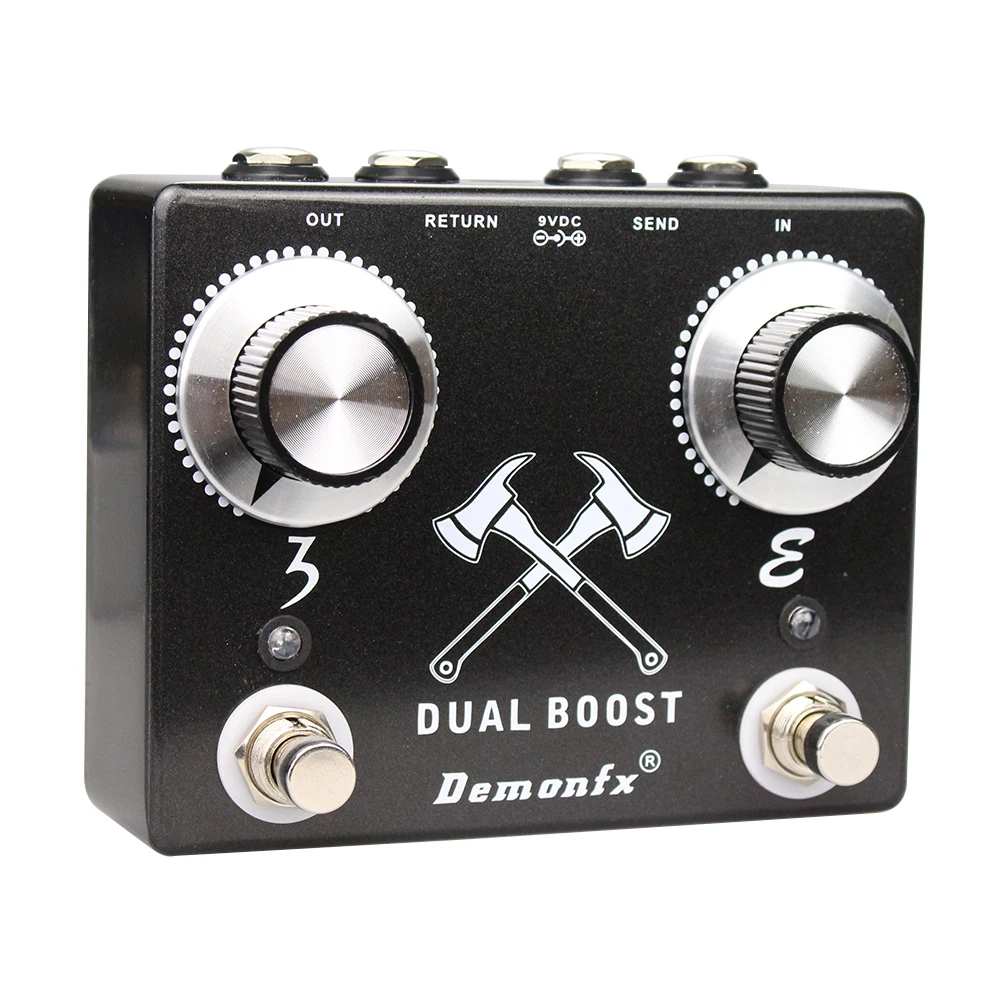 Demonfx Dual Boost Two Booster In One Shell Clean Preamp Boost With FX Loop