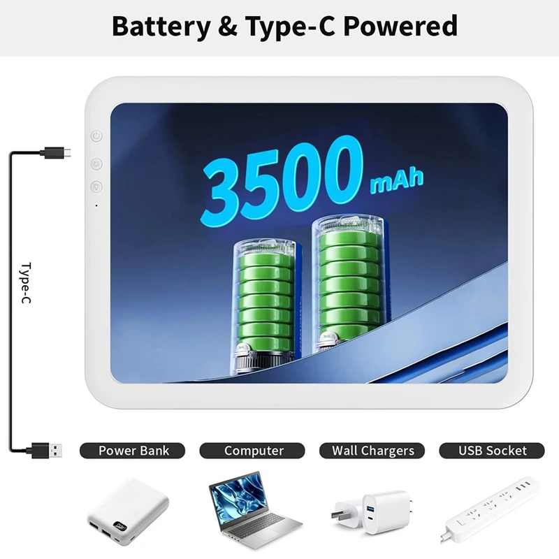 Super Bright Light Pad A4 With 3500Mah Battery For Weeding Vinyl,6 Level Dimming,3 Color Temperatures Light Table