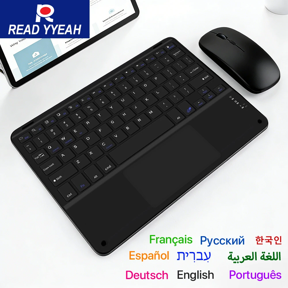 

2025 New Mini Bluetooth Keyboard With Mouse For iPad Samsung Xiaomi For Android IOS Windows Tablet Phone Multi Wireless Keyboard