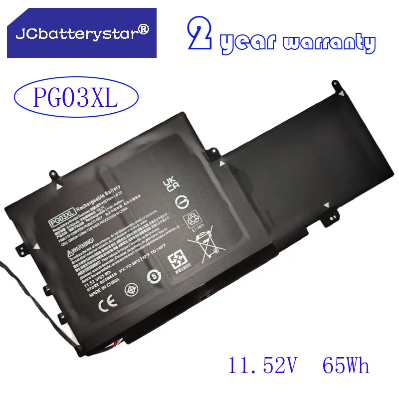 

JC new11.52V 65WH PG03XL laptop battery For HP For Spectre X360 15 Ap011dx HSTNN-LB7C TPN-Q168 AP011DX 15-AP000 AP001NX AP002NF