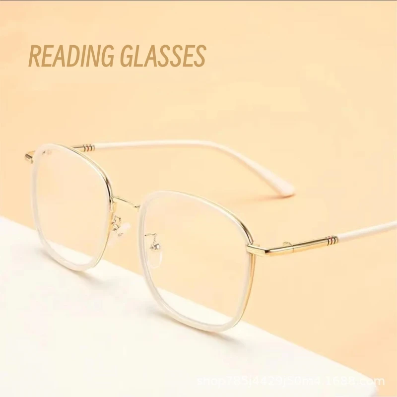 

Fashion Women Brand Reading Glasses High Definition Blue Light Blocking Eyewear for Women Oversized Clear Lens Glasses 0 To +4.0