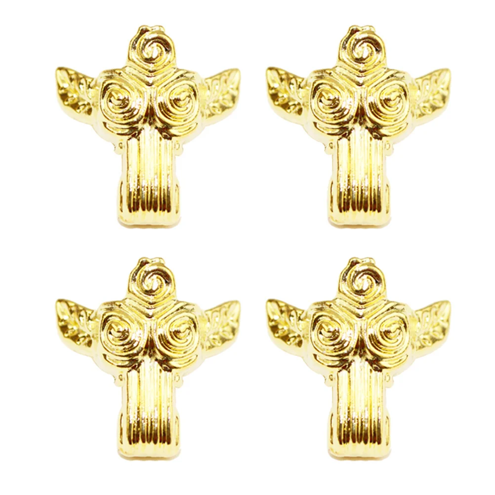 8 pièces Golden Rose Vintage en alliage de Zinc meubles jambes pieds de remplacement pour canapé-lit chaise Protection bureau à domicile