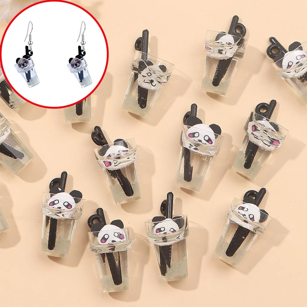 3/10/16 قطعة أسود أبيض فنجان شاي بالحليب قلادة ، قلادة ذاتية الصنع ، لعيد الحب عيد الأم عيد الميلاد اكسسوارات الديكور #1